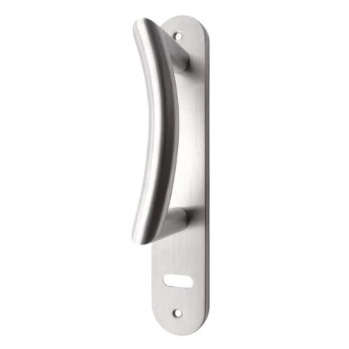 Manijón Curvo Con Base Inox