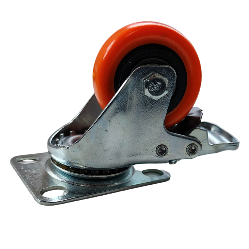 Rueda de Pvc C/Doble Rulemán 65mm